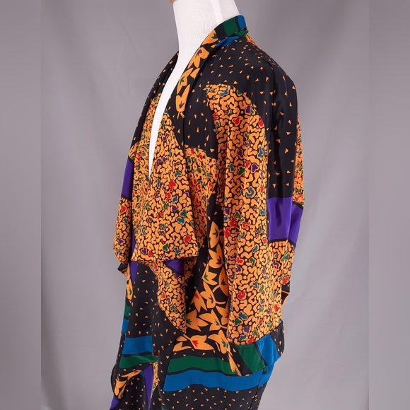 Kimono Aries Woman Size 20 Multicolor Boho - Picture 3 of 9